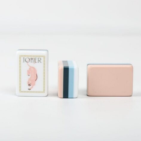 Lotus Regalia acrylic mahjong tile set, regal pastel colourway