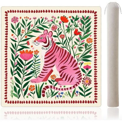 Pastel mahjong table mat, 80 by 80 centimetres
